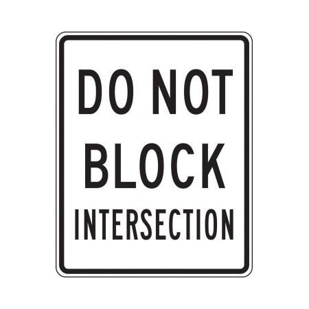 INTERSECTION SIGN DO NOT BLOCK FRR470RA